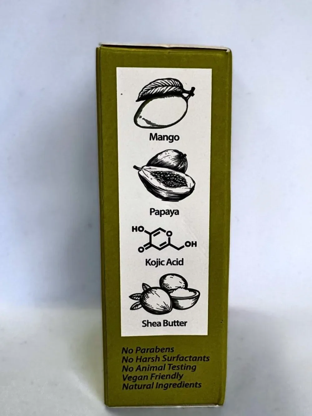 By Natures Mango Papaya Shea Butter Kojic Acid Beauty Bar for Face, Skin, Hair